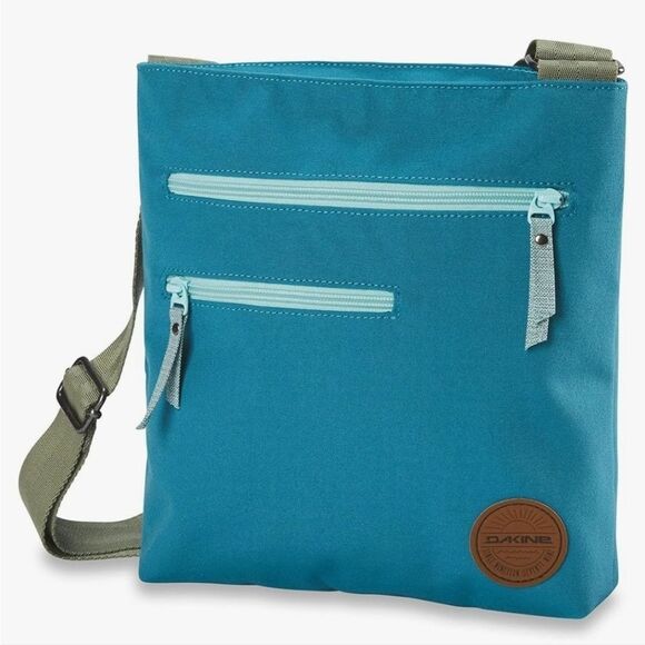 Dakine Handbags - 🔸️NWT Dakine Teal w/Olive Strap Bay Islands Jo Jo Crossbody Purse